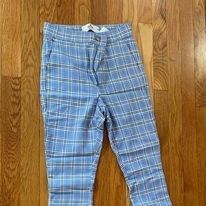 Hollister plaid pants and black jeans